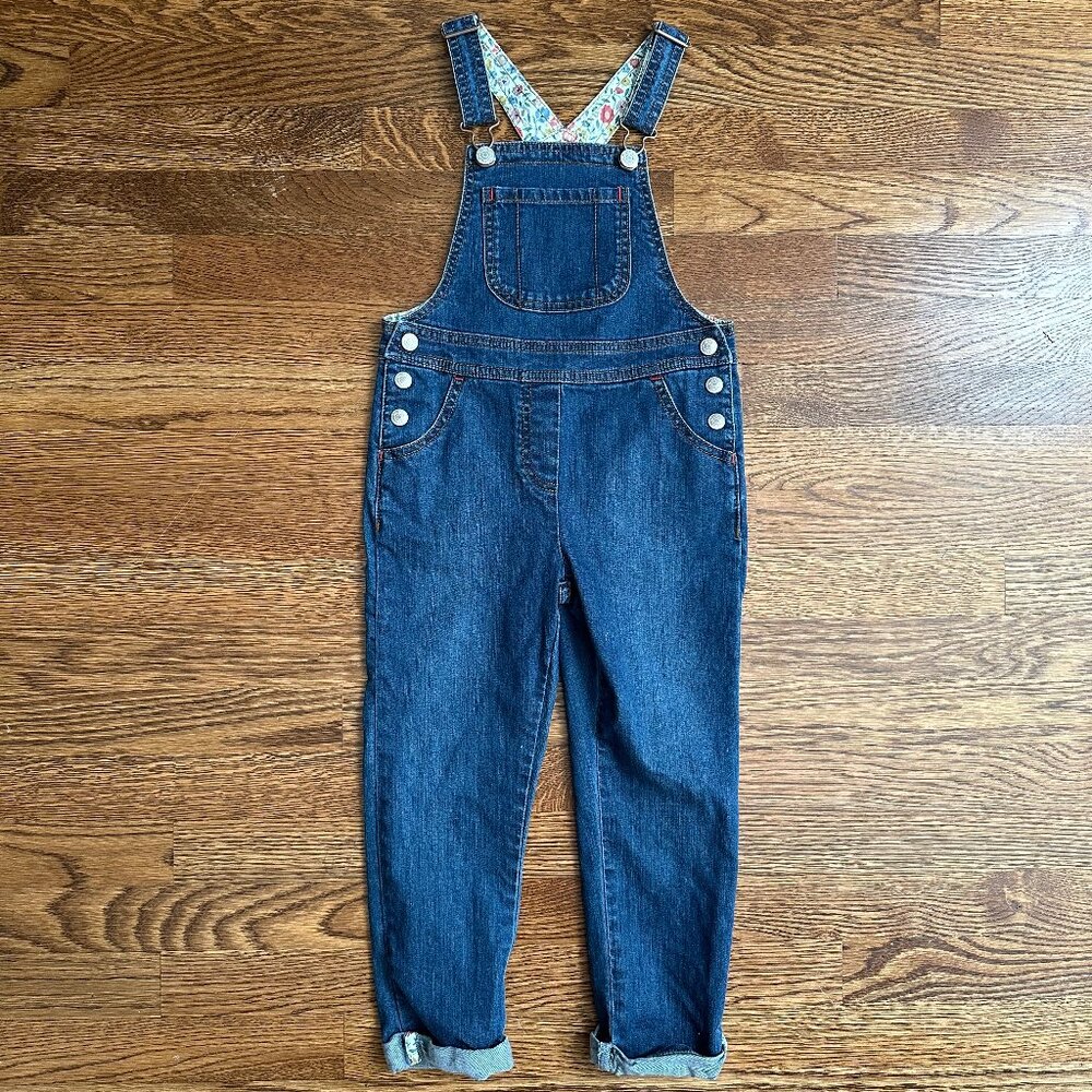 New without tags Mini Boden Size 5-6 Denim Overalls for Girls